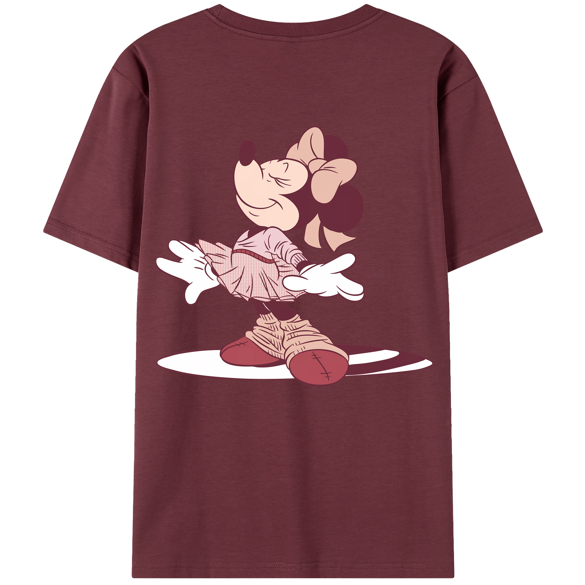 （画像用） ミッキーマウス Mickey Mouse 綿100％半袖Tシャツ（背面プリント）